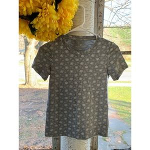 Gray Floral Tee